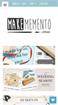 Mobile Screenshot of makememento.com